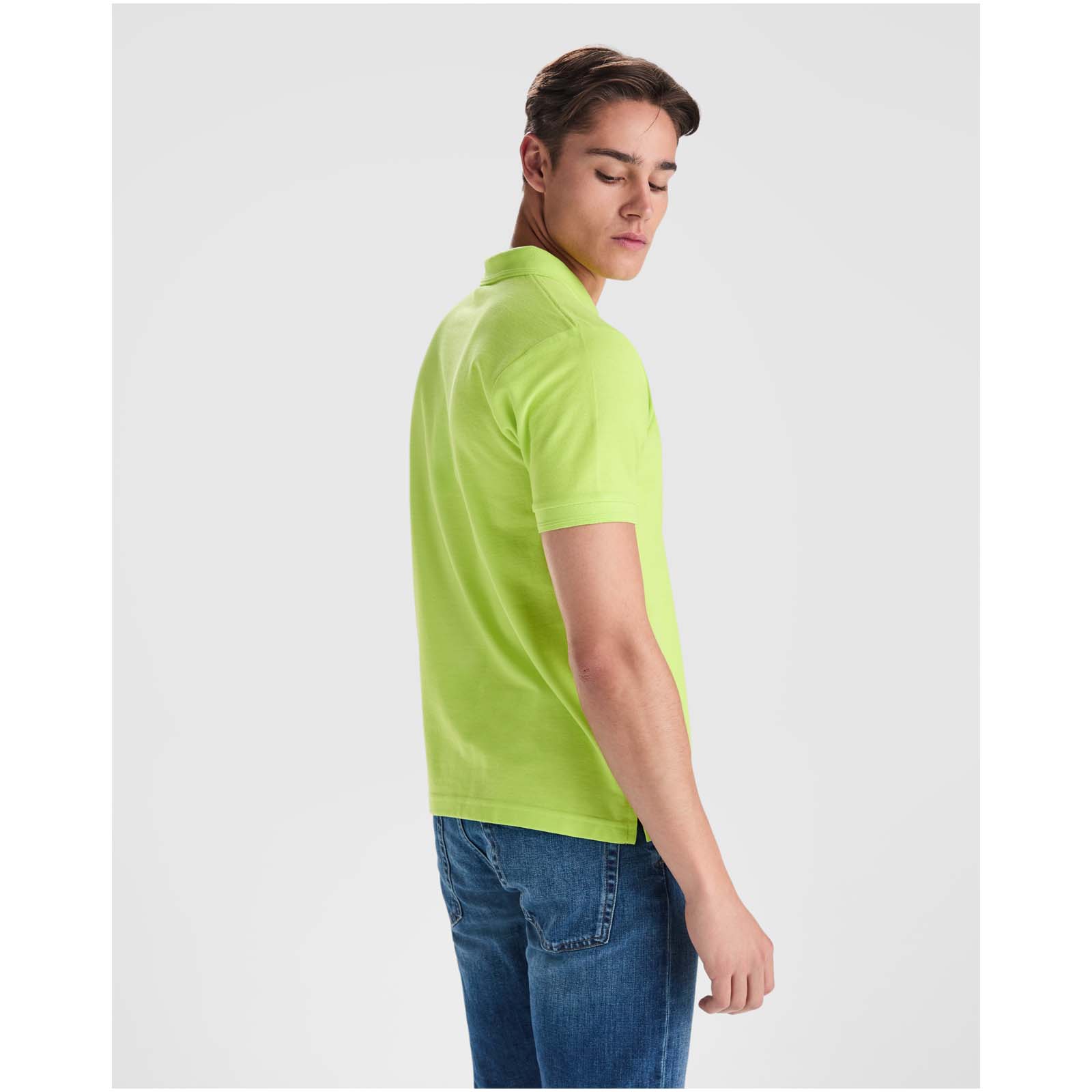 Advertising Polos - Pegaso Premium 220 g/m² short sleeve men's polo - 2