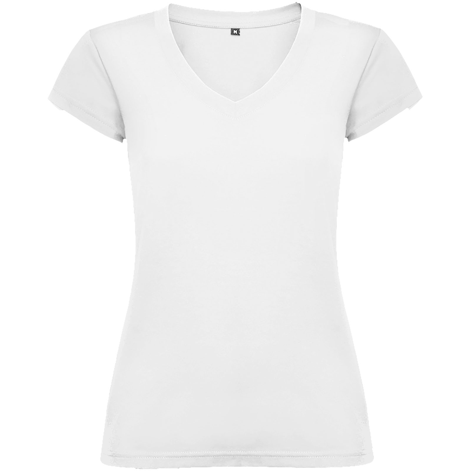 Advertising T-shirts - Victoria short sleeve women's v-neck t-shirt