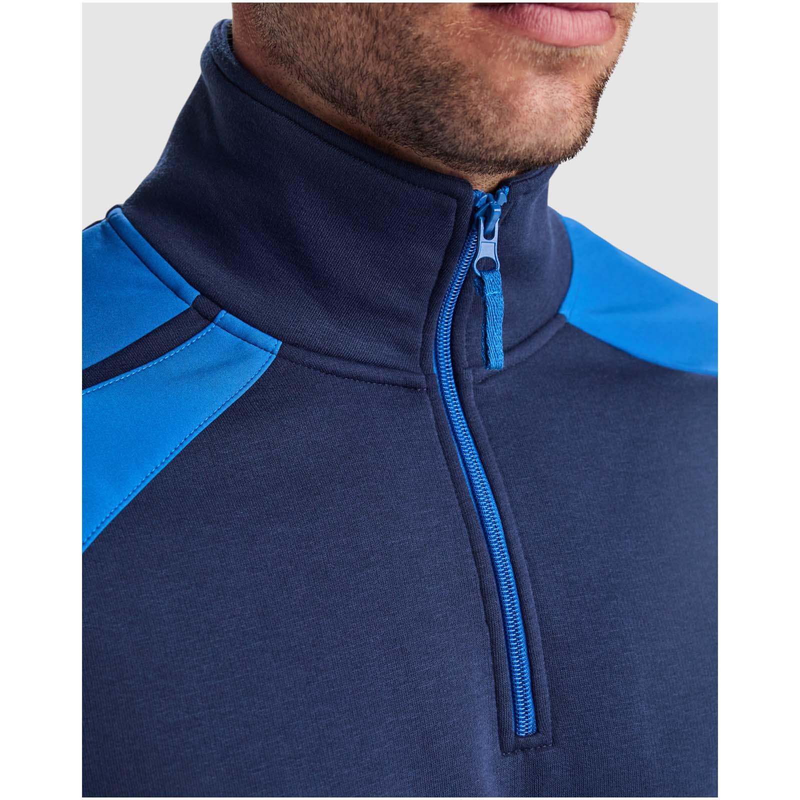 Vêtements de travail publicitaires - Pull demi-fermé pour homme Maverick de 280 g/m2 - 3