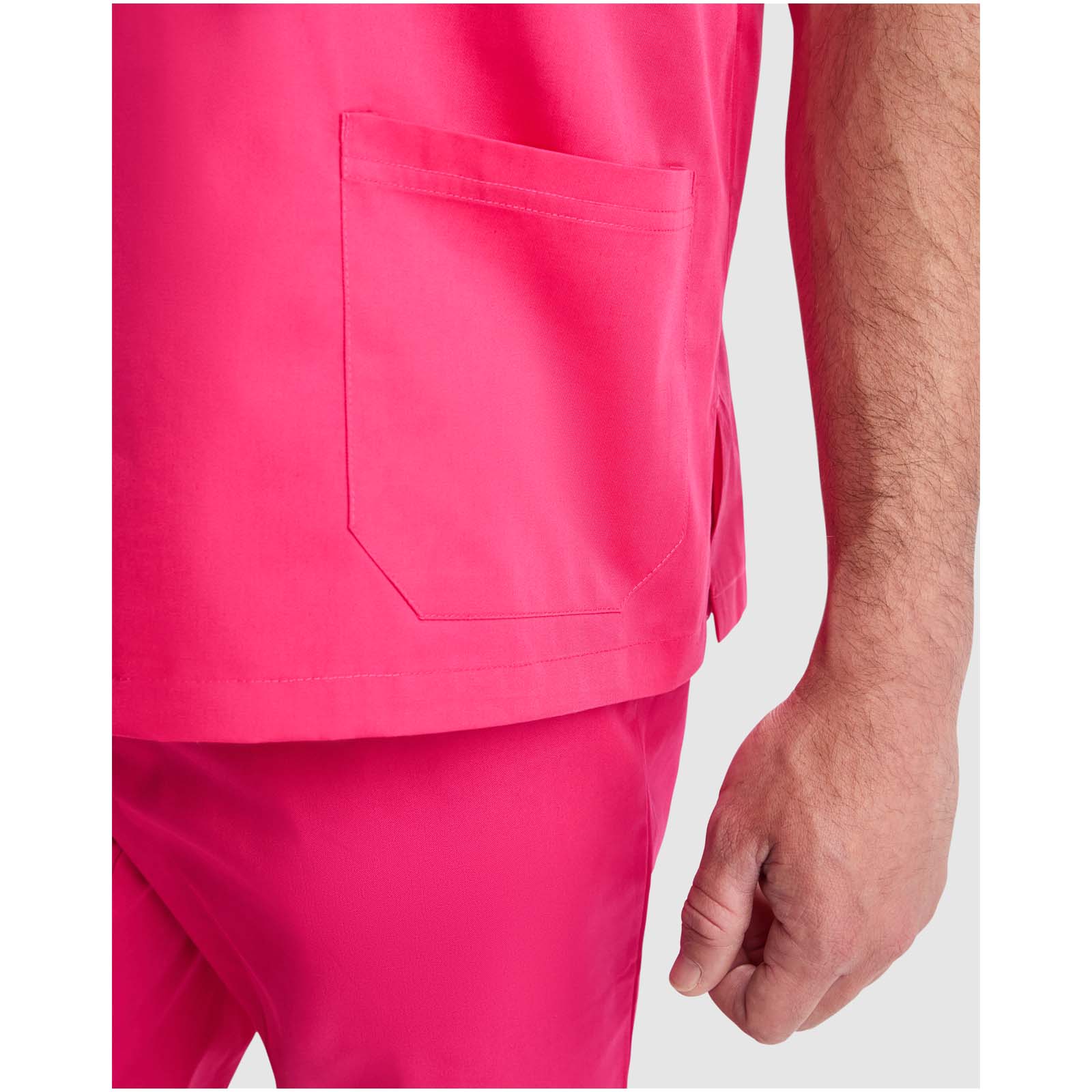 Vêtements de travail publicitaires - Haut de service unisexe à manches courtes Panacea de 160 g/m2  - 5