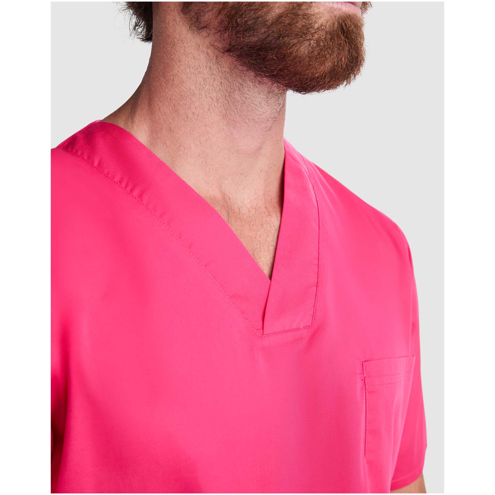 Vêtements de travail publicitaires - Haut de service unisexe à manches courtes Panacea de 160 g/m2  - 6